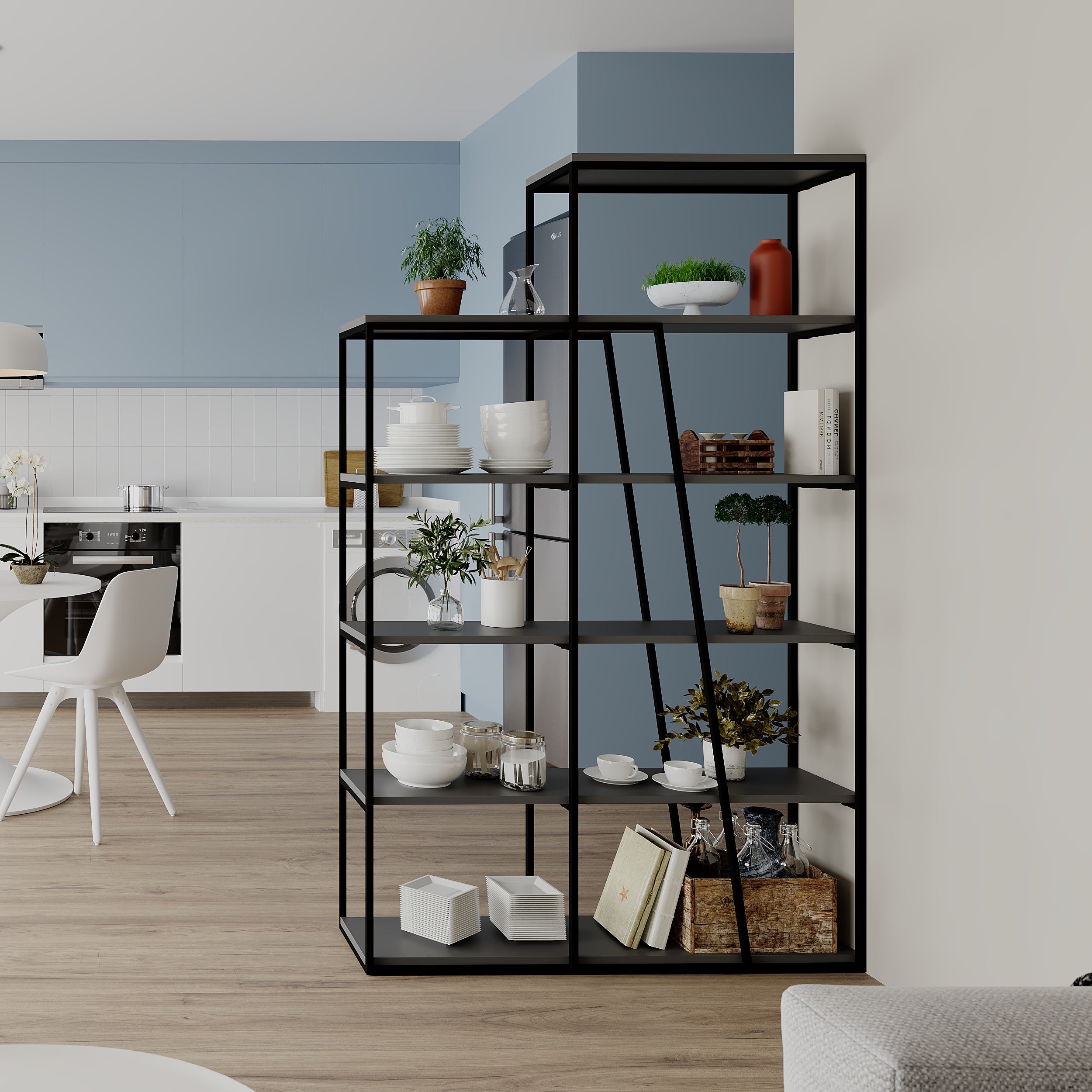 Stylish Perkins Bookcase - Modern Wooden Bookshelf for Home & Office - Perfect for Living Room, Bedroom, and Study Organization