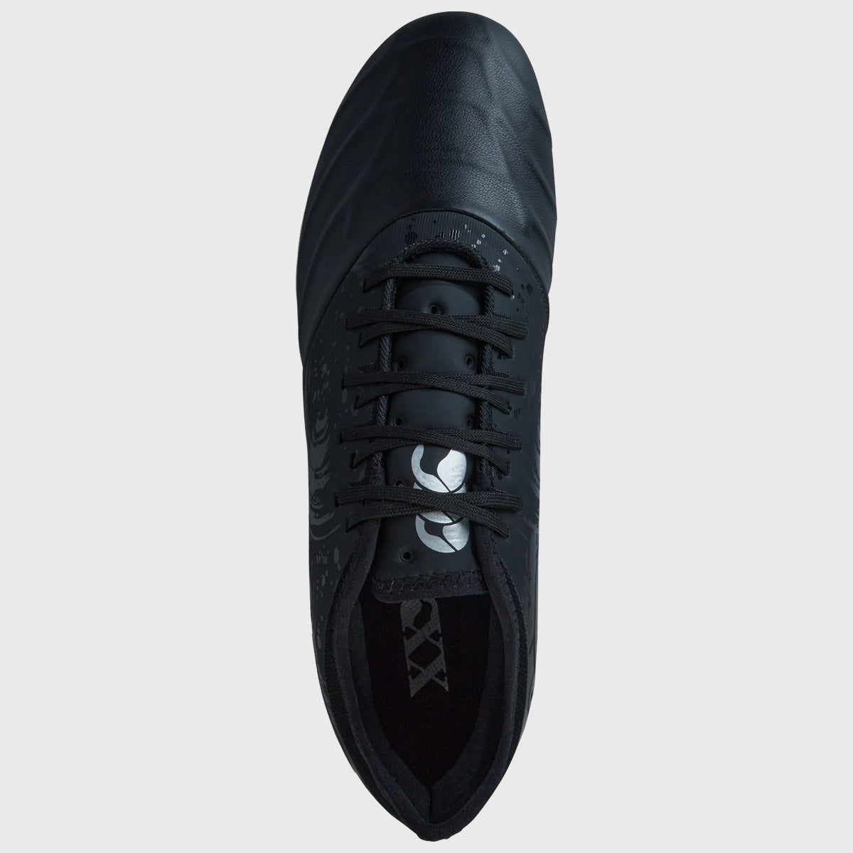 Canterbury Phoenix Genesis Pro SG Rugby Boots for Men - Black/Silver - High-Performance Rugby Cleats for Firm Ground - Perfect for Rugby Matches, Training & Outdoor Sports