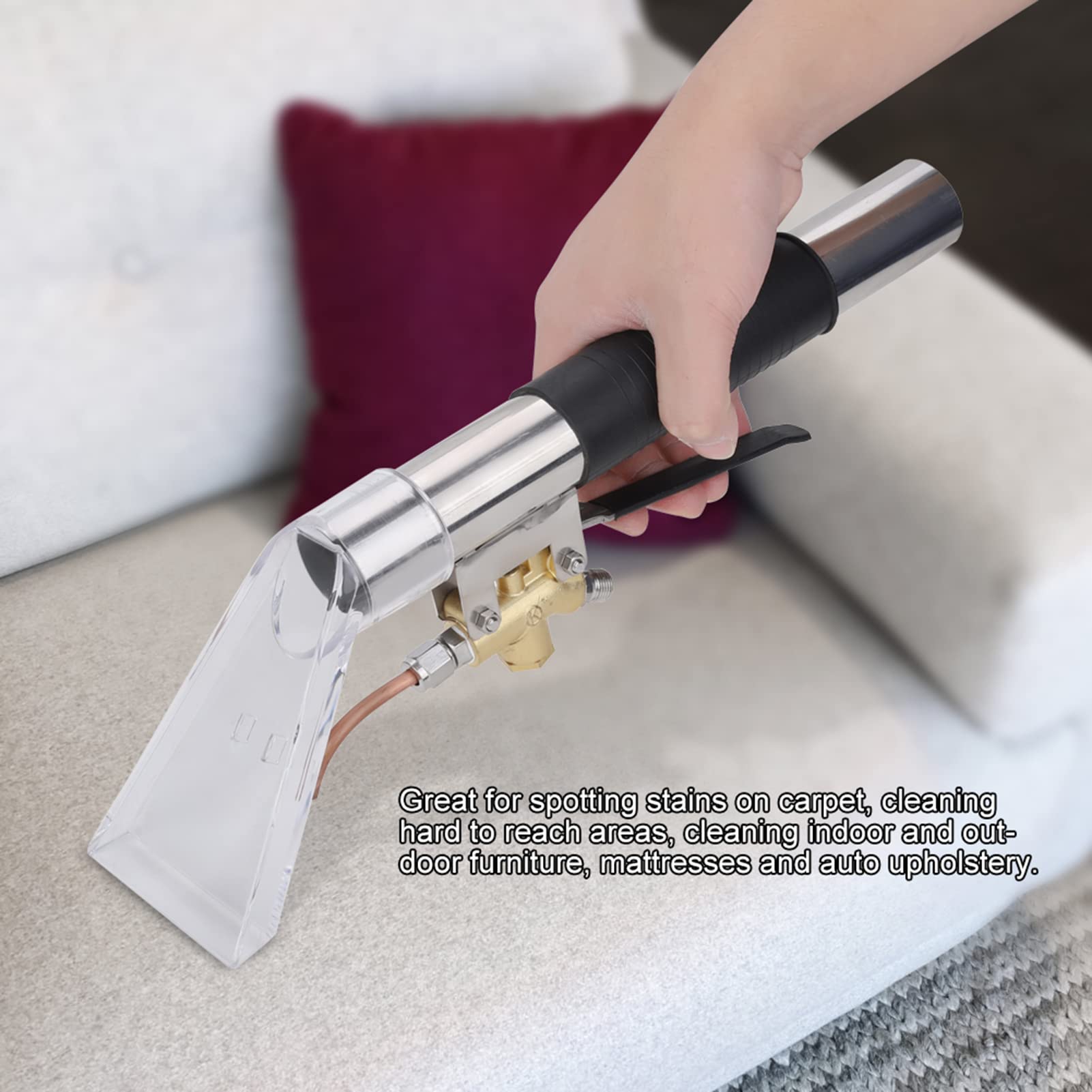 High Pressure Carpet Extractor Wand - Detailing & Vacuum Spray Tool for Deep Cleaning Carpets, Upholstery, Furniture - Perfect for Home, Office & Car Interior Care