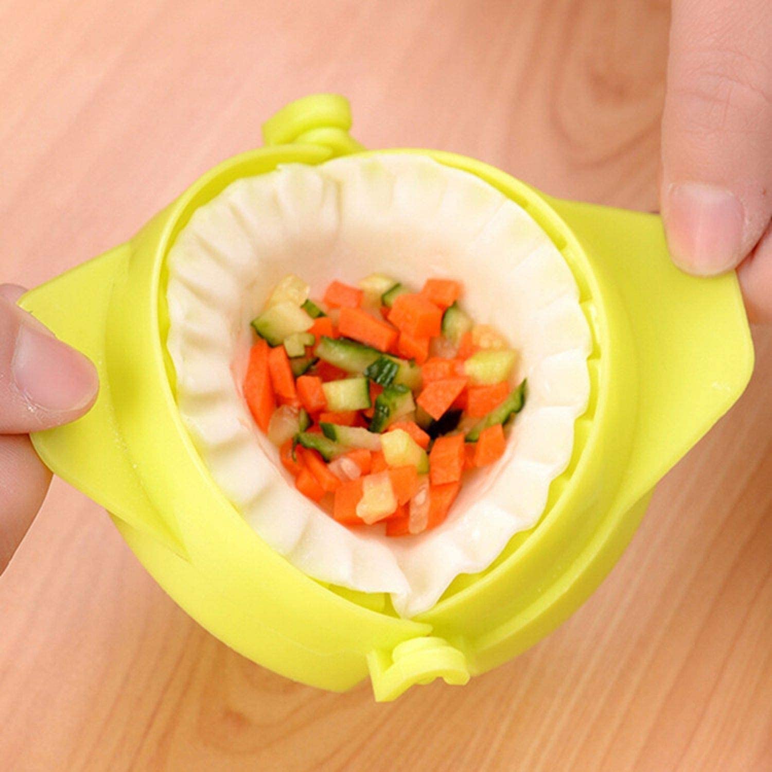 Chiller Momos Maker Kit - Set of 2 Multicolor Dumpling Molds for Gujiya, Gujia, Karanji & Momos | Perfect for Asian Cooking, Party Snacks & Homemade Dumplings