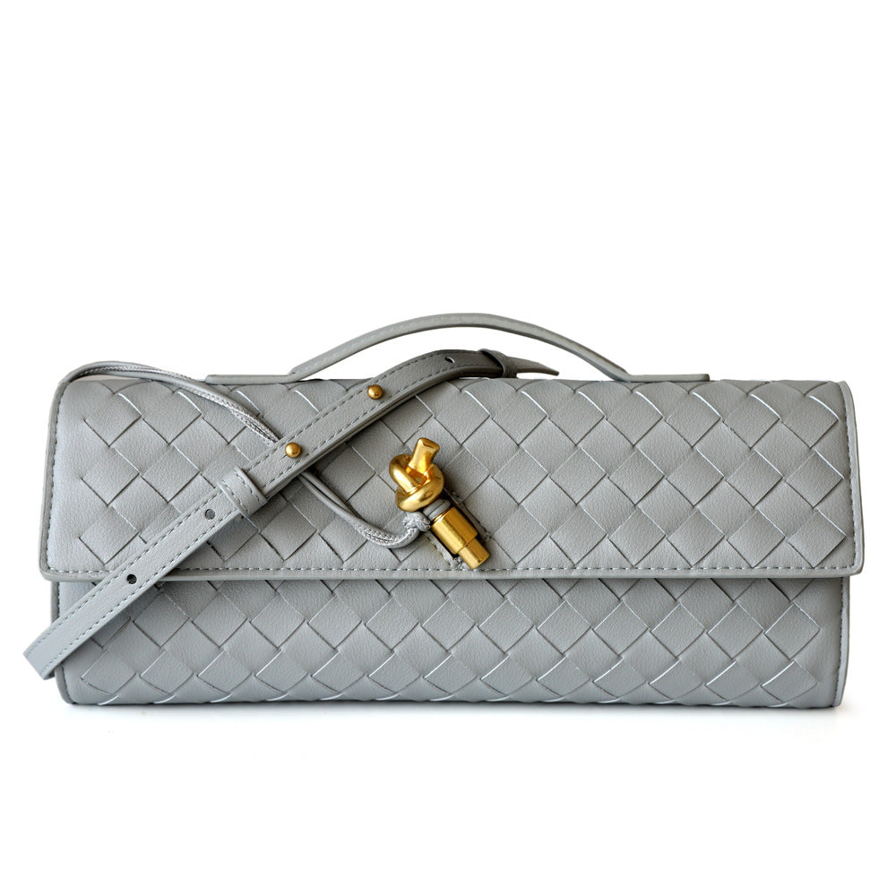 Handmade Woven Leather Clutch Purse for Women - Elegant Crossbody Bag for Evening Parties, Weddings & Date Nights | Durable Genuine Leather Small Handbag