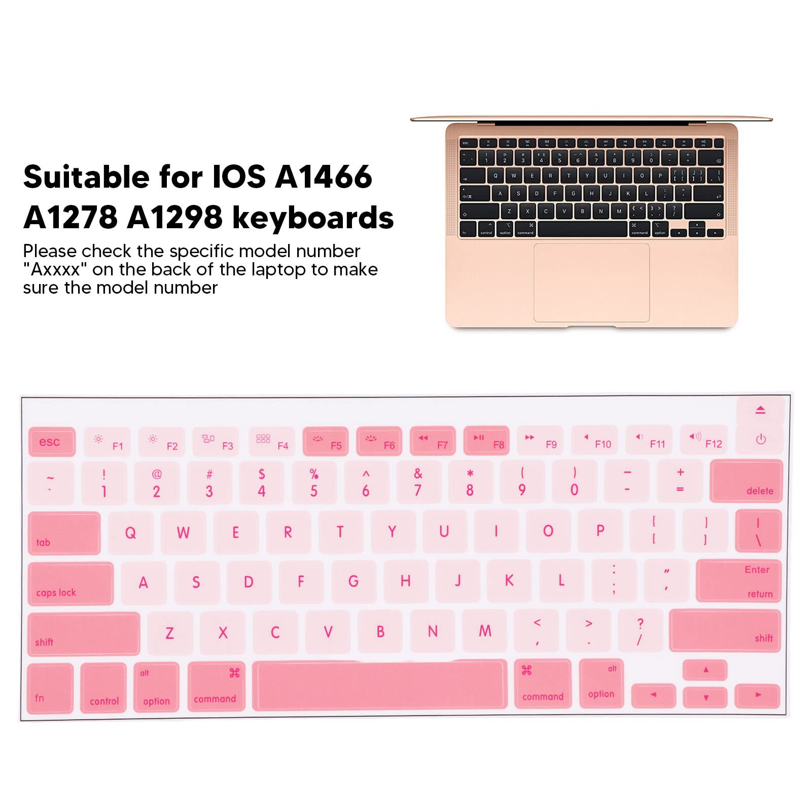 iOS Keyboard Stickers - PVC English Computer Keyboard Stickers with Clear Lettering for Laptop, Notebook, Desktop - Perfect for Typing Efficiency and Office Use
