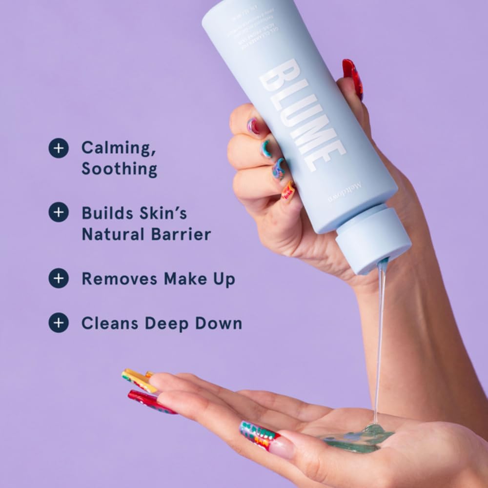 Blume Meltdown Bundle - Soothing Facial Cleanser for Acne-Prone Skin (6 oz), Acne Treatment Face Oil & Pore Minimizer (0.5 oz), Oil-Free Ceramide Gel Cream Moisturizer (1.69 oz) | Skincare Routine for Clear, Hydrated Skin | Morning & Night Use for Teens & Adults