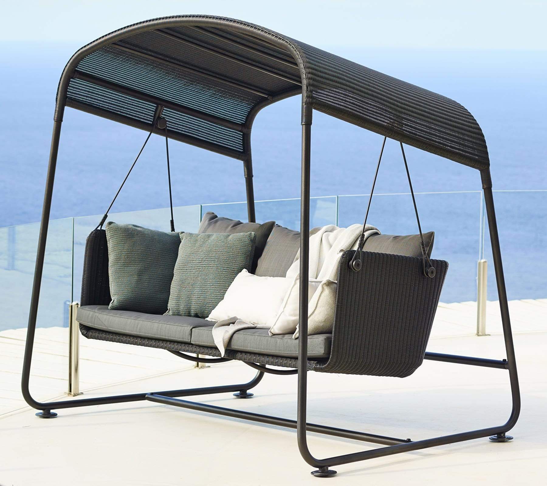 Outdoor Swing Sofa for Patio - Hanging Hammock Chair with Stand - Perfect for Backyard, Garden, and Relaxation