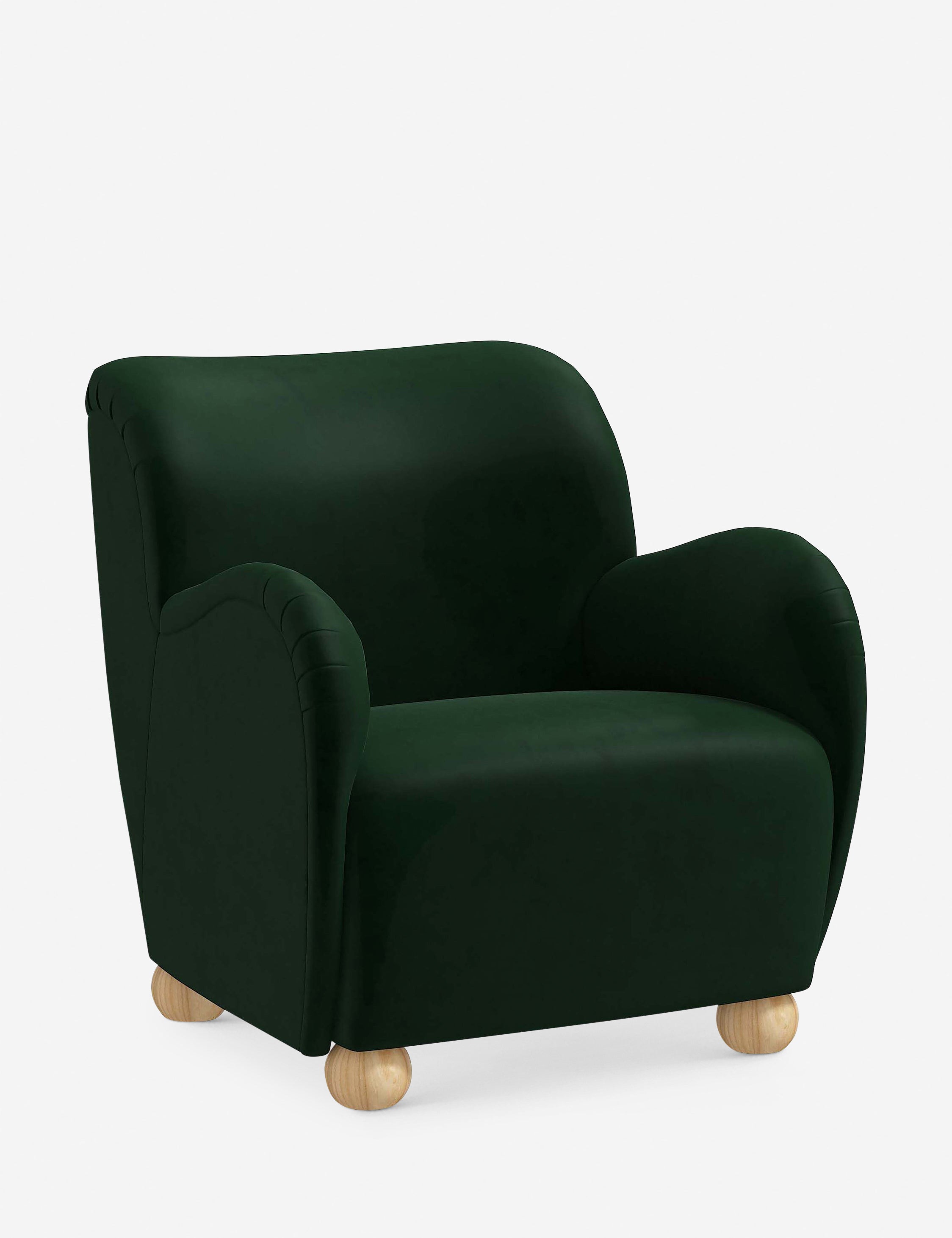 Baird Accent Chair - Modern Upholstered Lounge Chair for Living Room, Bedroom & Office - Stylish Comfortable Reading Chair with Wooden Legs - Perfect for Relaxing, Reading & Decorating Your Home
