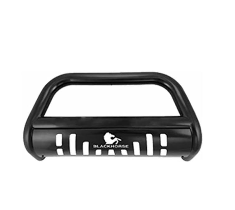 Black Horse Bull Bar Skid Plate BB11327A-SP for 2017-2024 Nissan Titan - Heavy Duty Front Bumper Guard for Off-Road Protection & Truck Accessories