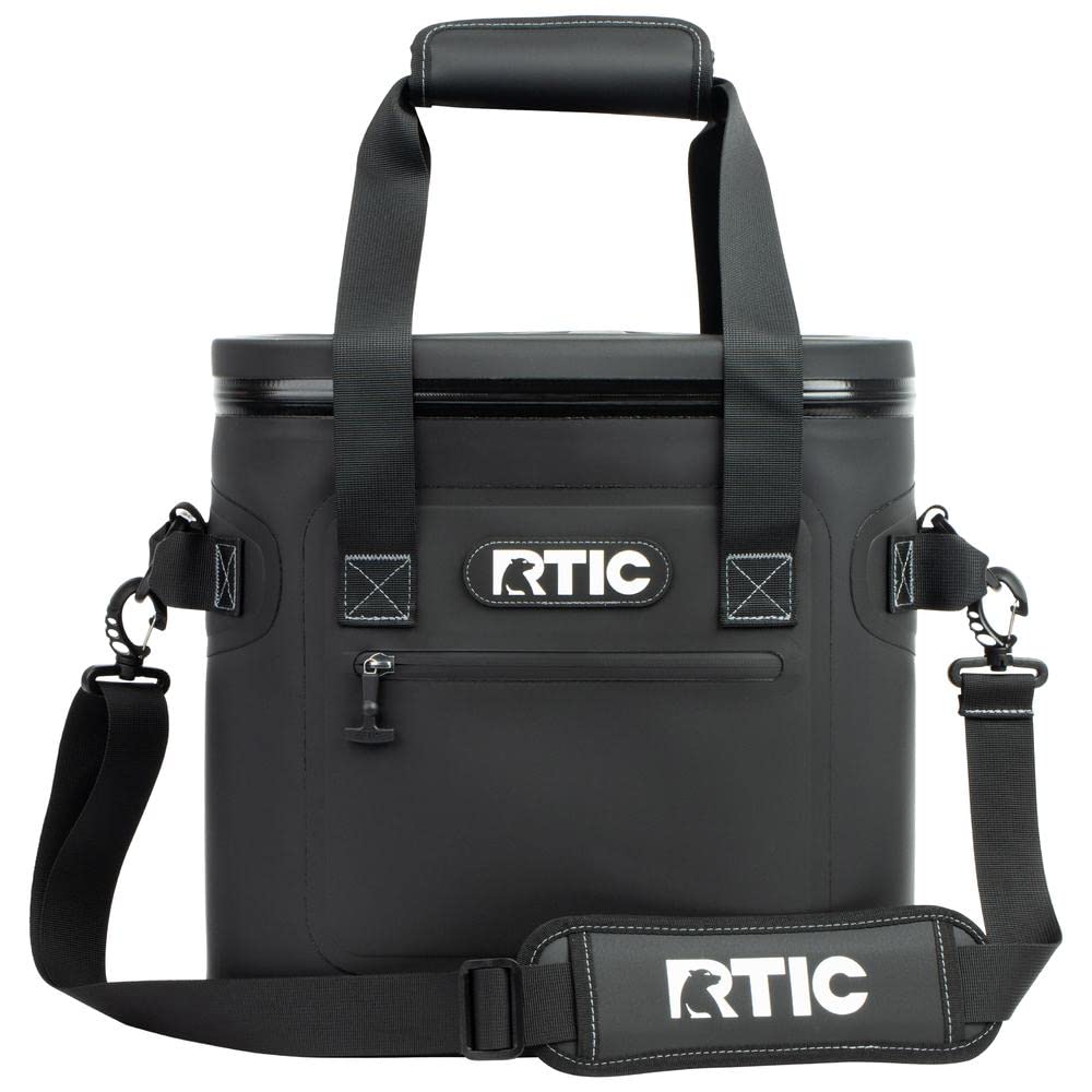 RTIC Soft Cooler Insulated Lunch Bag - Leak-Proof Zipper Cooler for Drinks, Food & Beverages | Perfect for Beach, Camping, Picnic, Travel & Car Use | Portable Ice Chest Box Keeps Items Cold for Hours