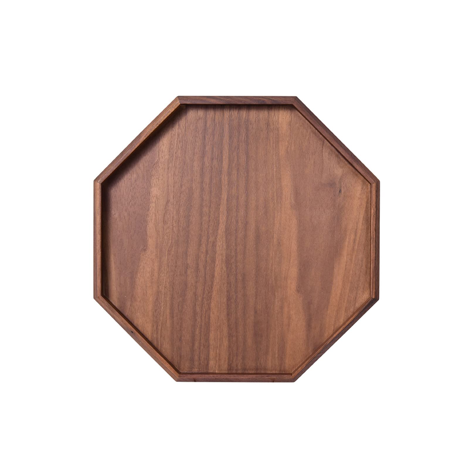Premium Octagon Wooden Serving Tray - 12
