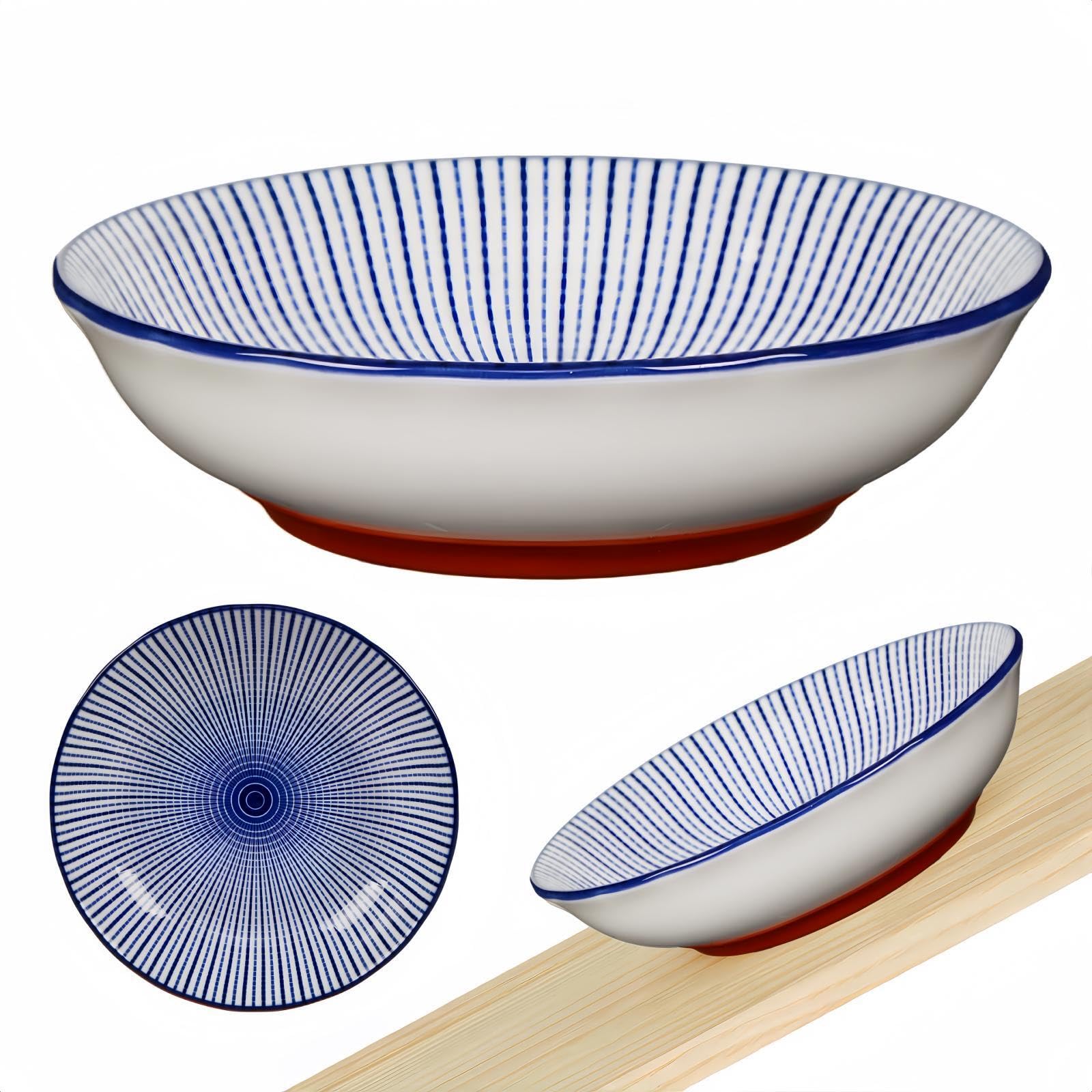 Anti-Slip Ceramic Cat Bowl Set - 5.5 Inch Shallow Pet Food Dish with Silicone Base for Whisker Fatigue Relief | Cute Wide Flat Cat Plates for Indoor Kittens | Perfect for Mealtime Comfort & Noise Reduction in Homes