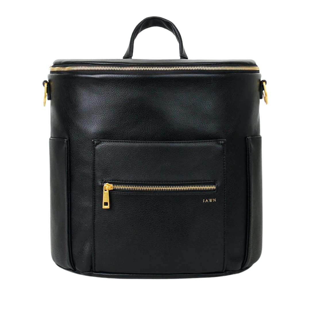 FAWN DESIGN The Original Vegan Leather Diaper Backpack - Large Capacity Baby Bag for Moms | Perfect for Travel, Daycare & On-the-Go Parenting