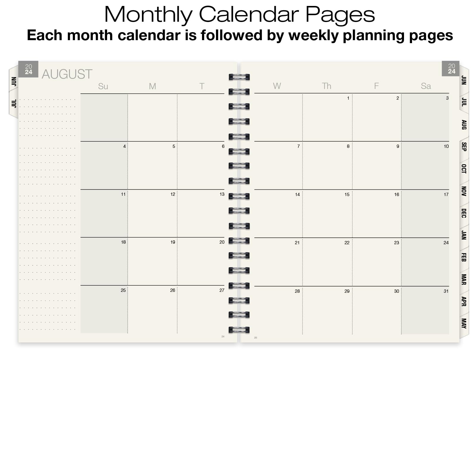 2024-2025 Monthly & Weekly Planner - 8.5