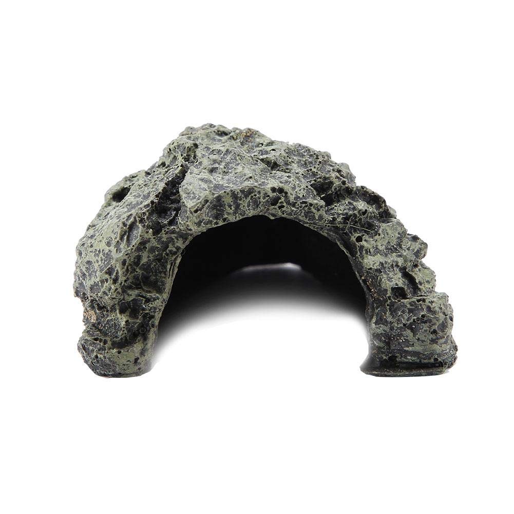 Premium Reptile Hideout Cave - Natural Terrarium Decor for Lizards, Snakes & Small Pets - Medium Size 4.7