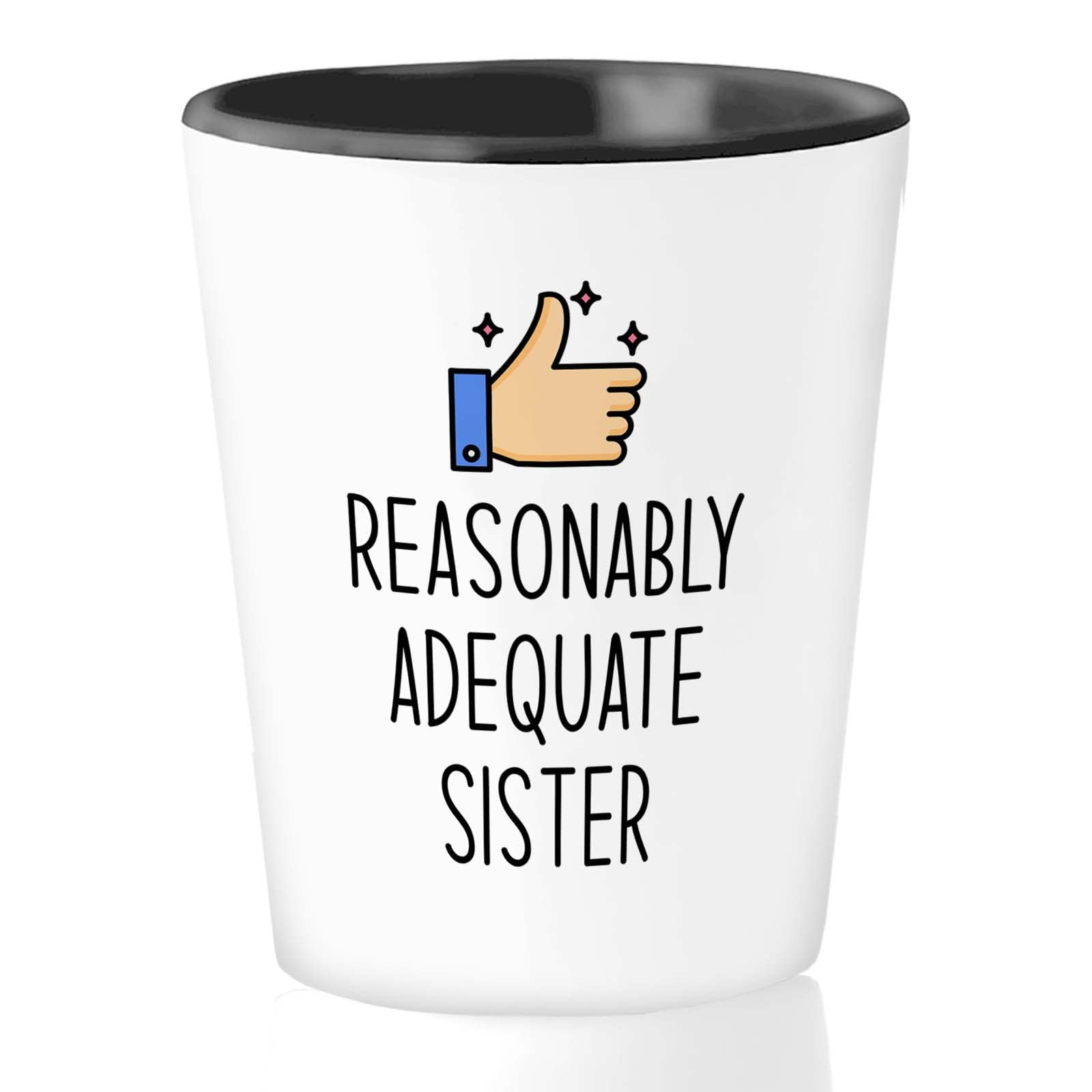 Bubble Hugs Sister Shot Glass 1.5oz - Funny Sister Gift for Birthday, Christmas - Best Friend, Twin, Stepsister Present - Perfect for Bachelorette Parties, Girls Night Out