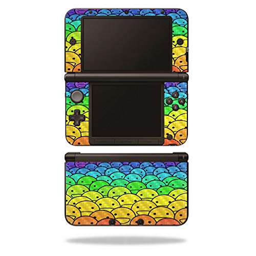 Premium Carbon Fiber Skin for Nintendo 3DS XL (2012-2014 Model) - Happy Faces Design | Protective & Durable Textured Finish | Easy to Apply & Remove | Made in USA | Perfect for Gaming Protection & Personalization