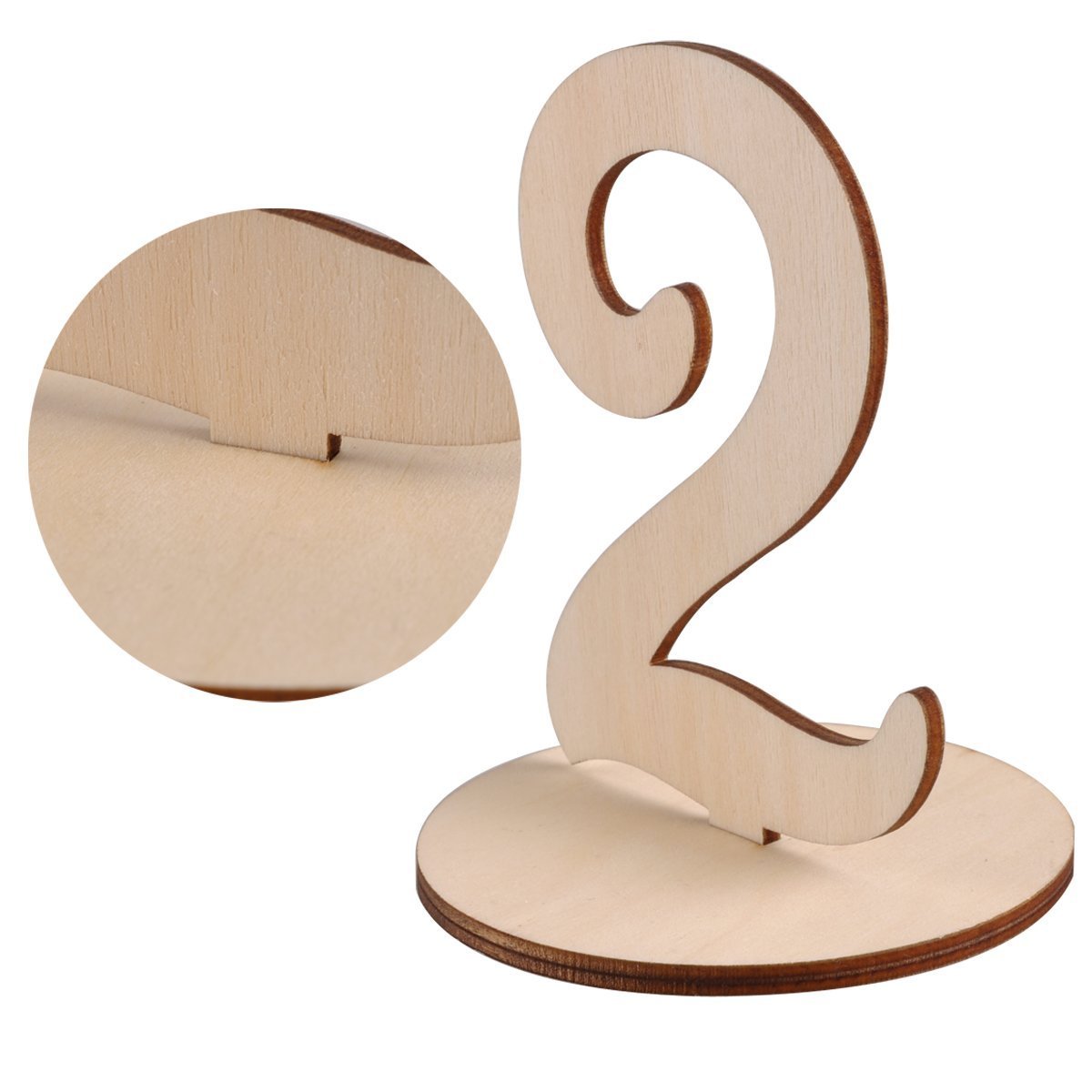 Alinay Wooden Wedding Table Numbers 1-20 - Elegant Rustic Table Decor for Weddings, Parties & Home Events - Perfect for Centerpieces, Reception Tables & Anniversary Celebrations