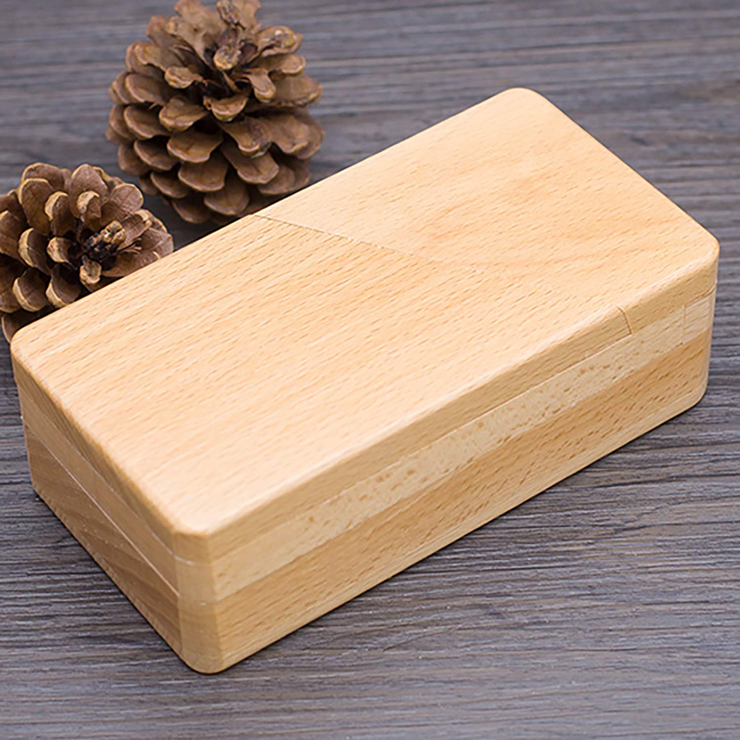 AHYUAN Handmade 3D Wooden Puzzle Box - Brain Teaser Magic Cube with Secret Opening Mechanism | IQ Challenge Gift for Adults & Teens | Perfect for Birthday Gifts, Office Stress Relief & Family Game Night (Natural Wood Finish)