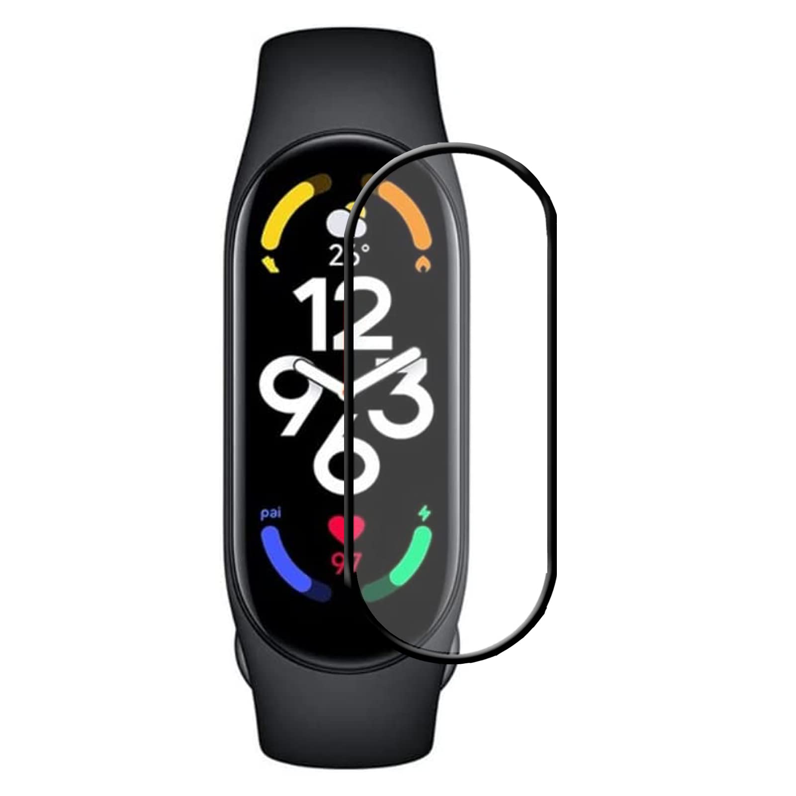 Xiaomi Band 7 Screen Protector - 0.33mm Ultra Thin PMMA Film, Anti-Scratch HD Clear Touch Screen Protector for Men & Women - Perfect for Workouts, Swimming & Daily Use