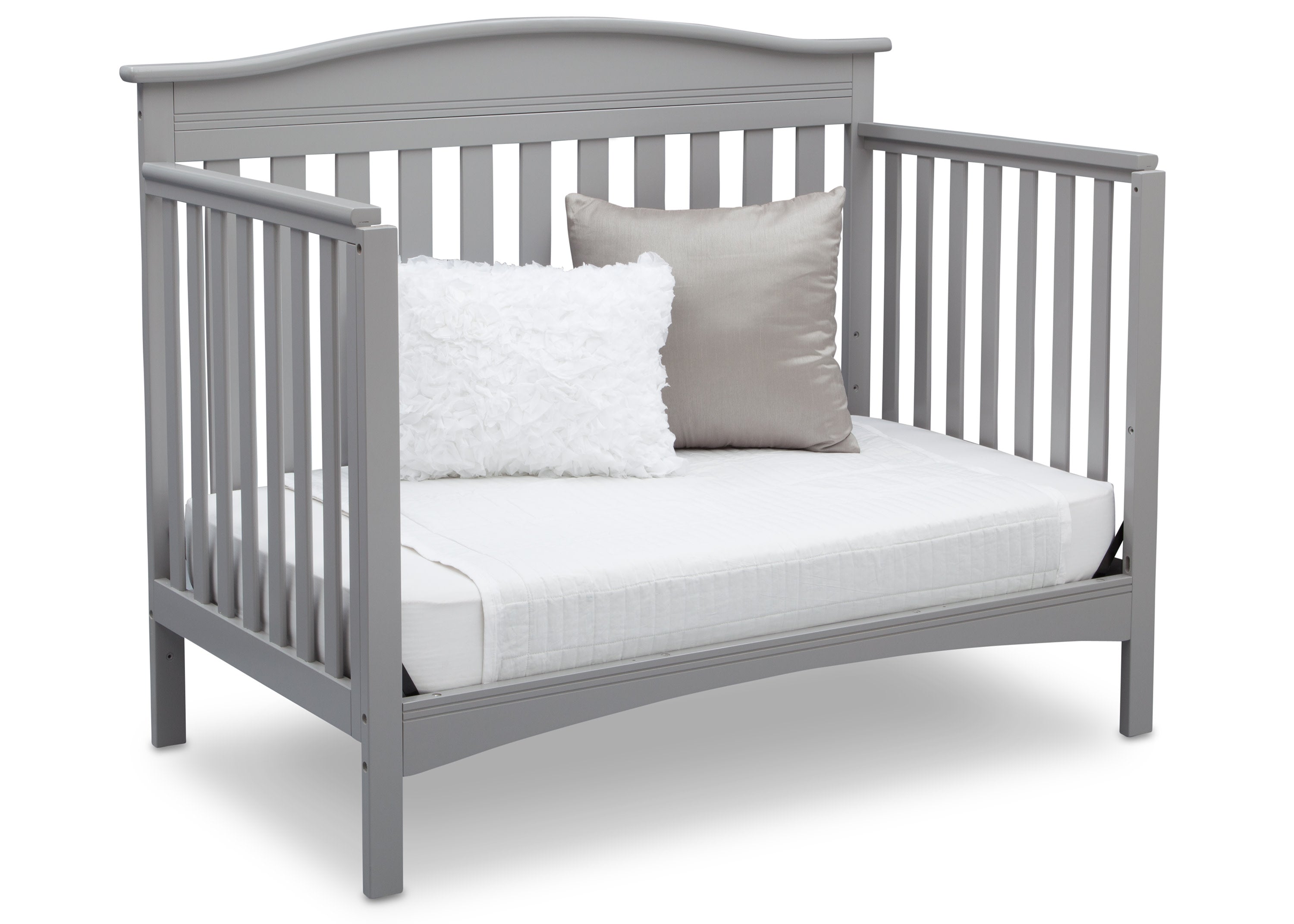 Baker 4-in-1 Convertible Baby Crib - White Nursery Furniture for Newborn to Toddler Bed | Perfect for Modern Nursery, Bedroom & Daycare Use