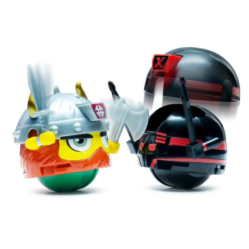 Battle Ballz: Duel Pack - Ice Berg vs Evil Robot Action Figures | Epic Warrior Showdown Collectible Toys | Perfect for Kids Playtime & Collector Displays