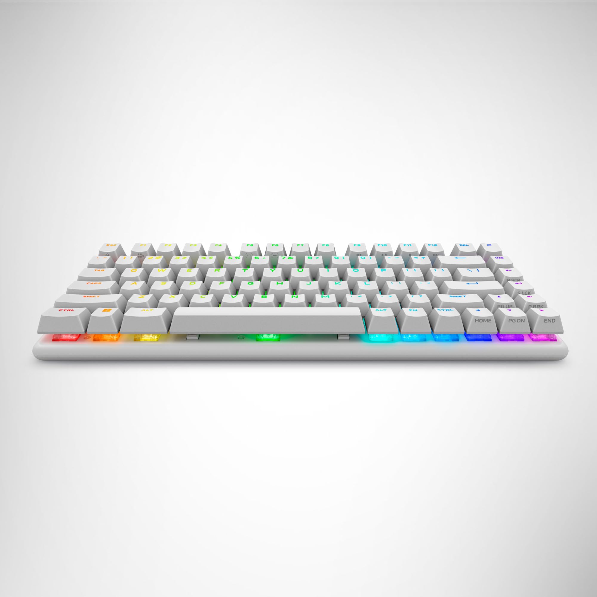 Alienware Pro Wireless Gaming Keyboard - Bluetooth 5.1, 2.4GHz RF, Linear Mechanical Switches, Hot-Swappable, Tri-Mode Connectivity, Adjustable Height (Lunar Light) - Perfect for PC Gaming, Streaming & Office Work