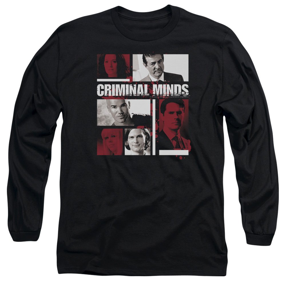 Criminal Minds TV Show Character Boxes Unisex Long-Sleeve T-Shirt for Men & Women - Casual Wear, Fan Merchandise, Gift for Psychology Crime Drama Lovers