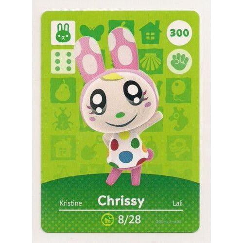 Nintendo Amiibo Animal Crossing Chrissy Card (#300) - Unlock In-Game Content & Collectible for Fans