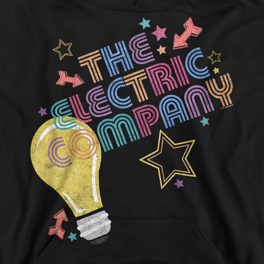 Trevco Electric Company Light-Up Hoodie - Unisex Youth Pullover for Boys & Girls | Glow-in-the-Dark Electric Light Hooded Sweatshirt for Parties, Halloween & Nighttime Activities