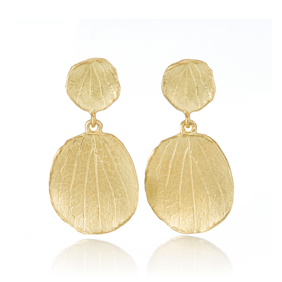 Hydrangea Petal Drop Earrings for Women - Dainty Floral Dangle Earrings for Wedding, Party & Everyday Wear - Hypoallergenic Silver Jewelry Gift