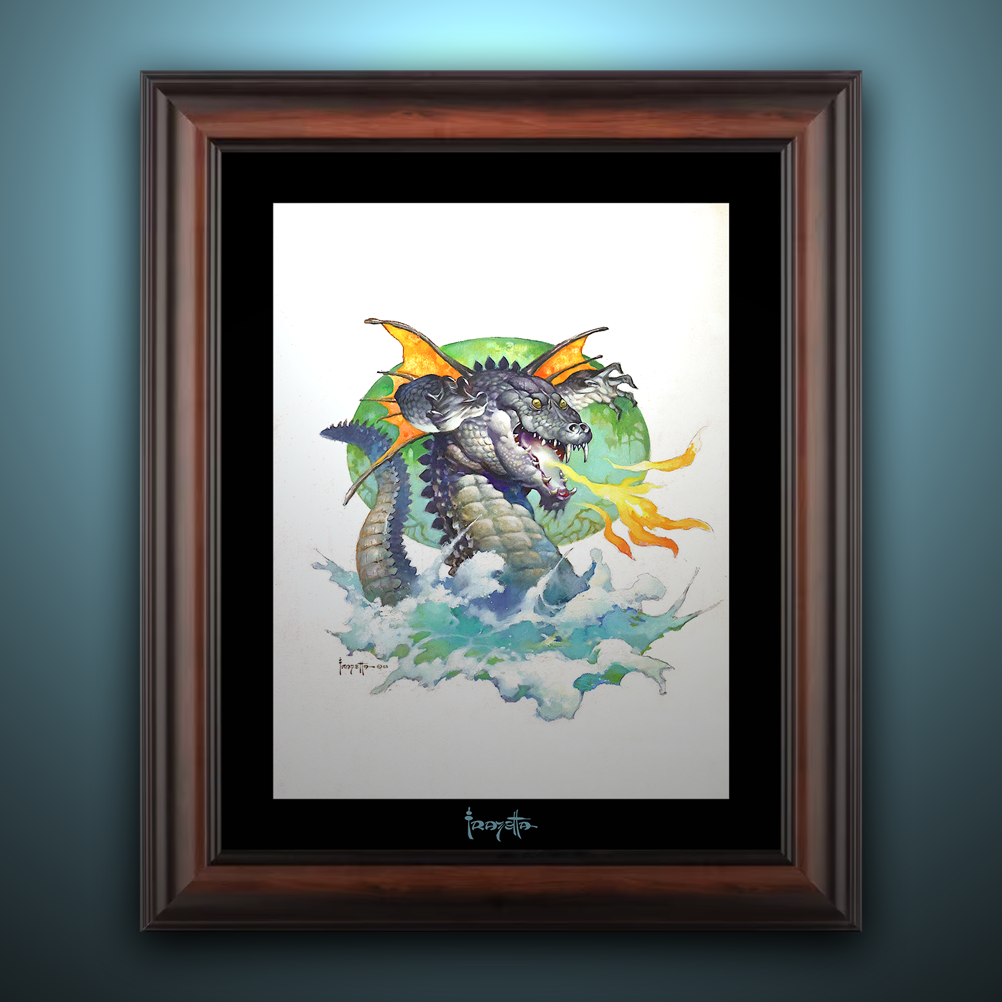 Gallery Series Flying Alligator - Unique Wall Art Decor for Home & Office - Perfect for Living Room, Bedroom, or Gift Giving