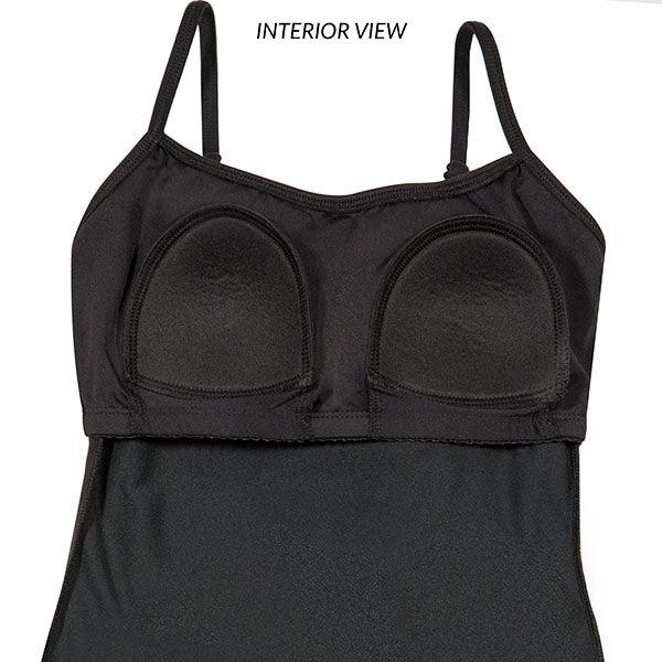 Eurotard Adjustable Strap Camisole Leotard with Built-in Bra for Women - Perfect for Dance, Yoga, Gymnastics & Workout