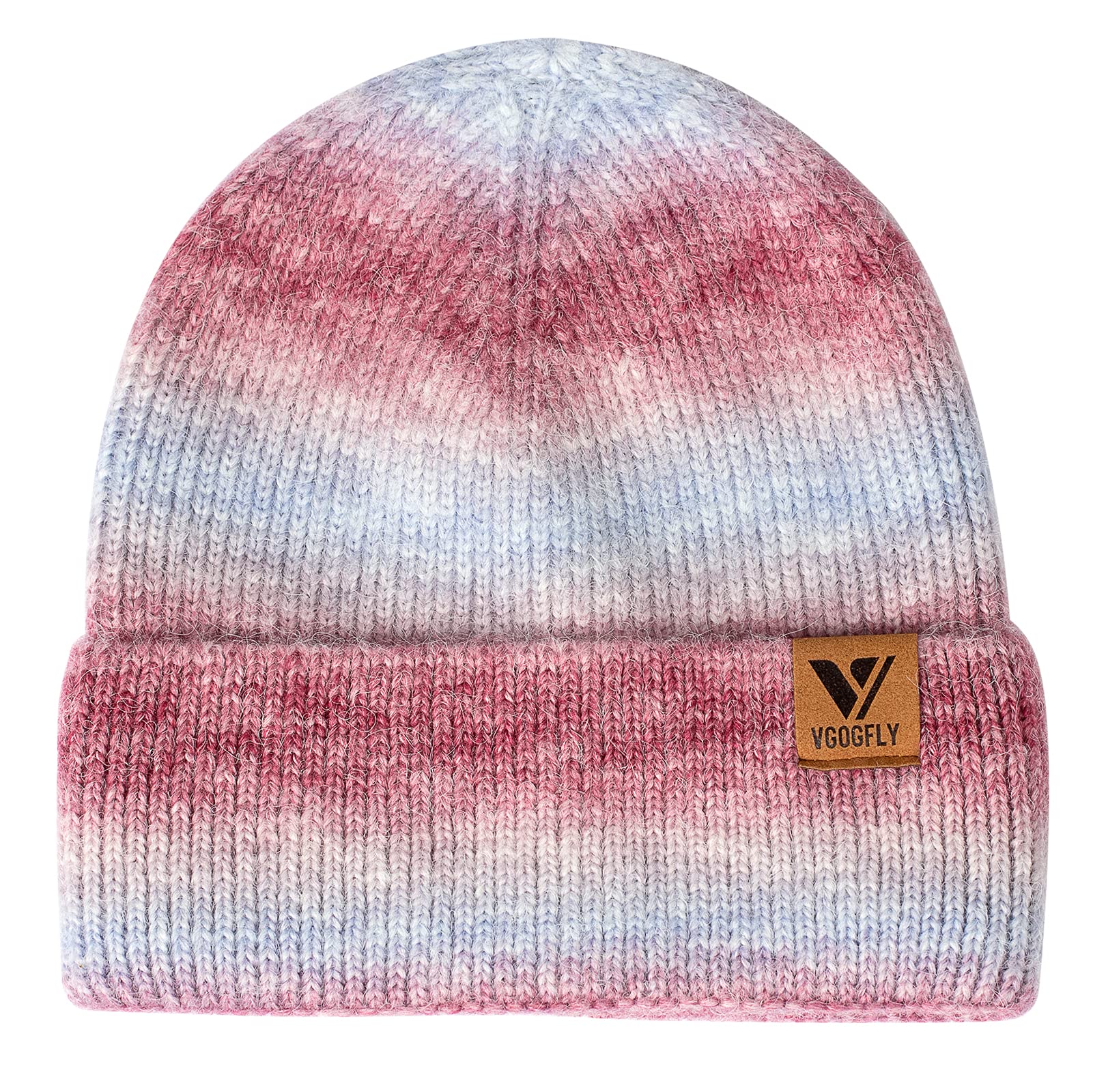 Vgogfly Slouchy Knit Beanie Hat for Men & Women - Warm Winter Skull Cap with Striped & Plain Styles - Perfect for Skiing, Snowboarding & Cold Weather Activities