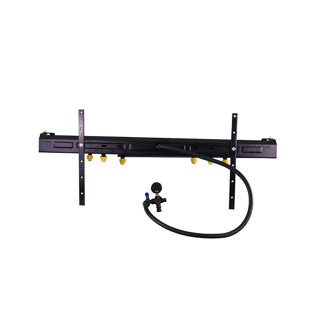 6-Nozzle Folding Broadcast Sprayer Boom Kit - 10ft Swath for Efficient Lawn & Field Fertilizer Application | Ideal for Farming, Gardening & Landscaping