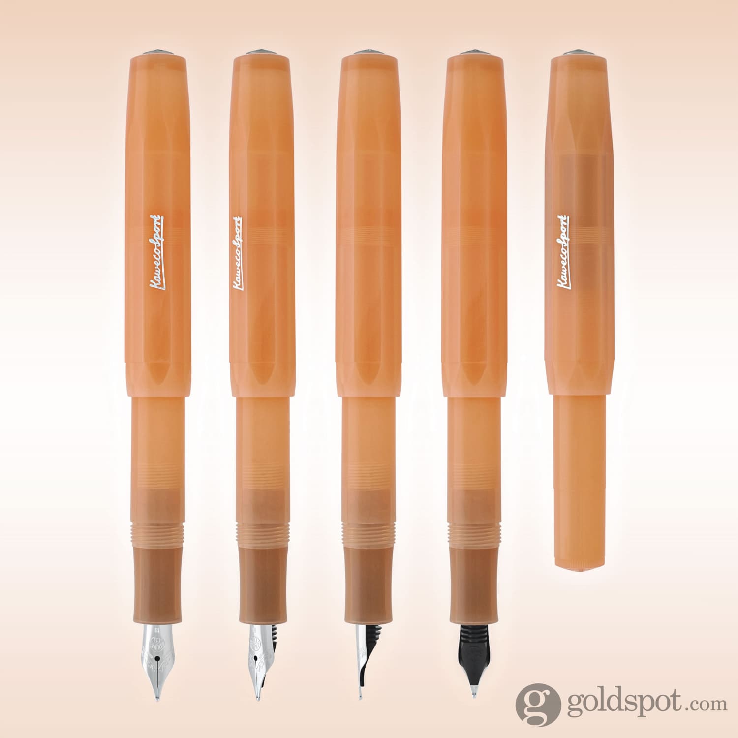 Kaweco Frosted Sport Fountain Pen - Soft Mandarin Orange | Premium Fountain Pen for Writing, Journaling & Calligraphy | Perfect Gift for Students & Professionals