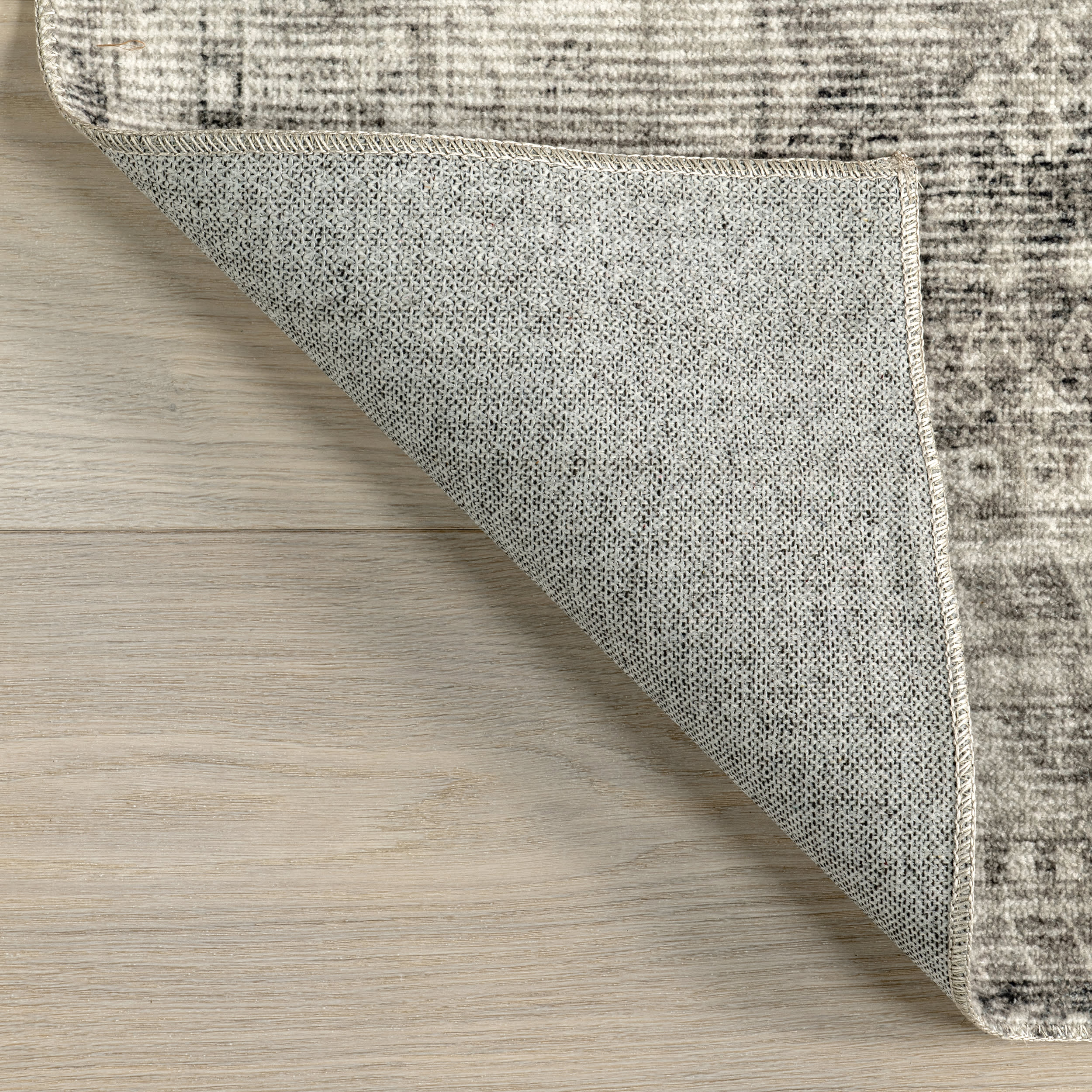 Celia Medallion Washable Rug - Soft Non-Slip Area Rug for Living Room, Bedroom, Dining Room - Machine Washable Grey Bohemian Rug - Perfect for Home Decor & High Traffic Areas