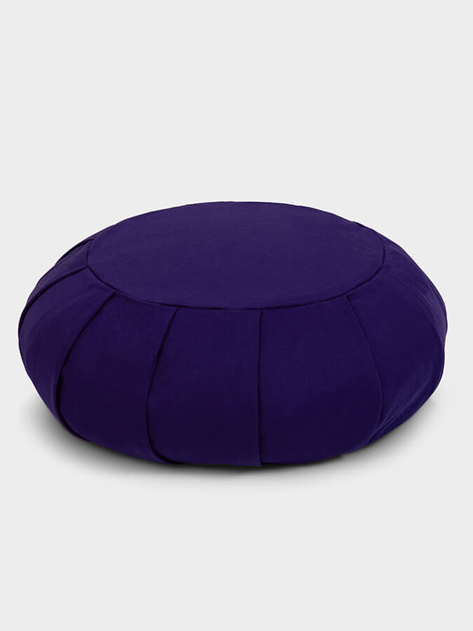 Organic Buckwheat Zafu Meditation Cushion - Round Yoga Pillow for Comfortable Seating, Posture Support & Zen Practice - Perfect for Home, Studio & Meditation Spaces