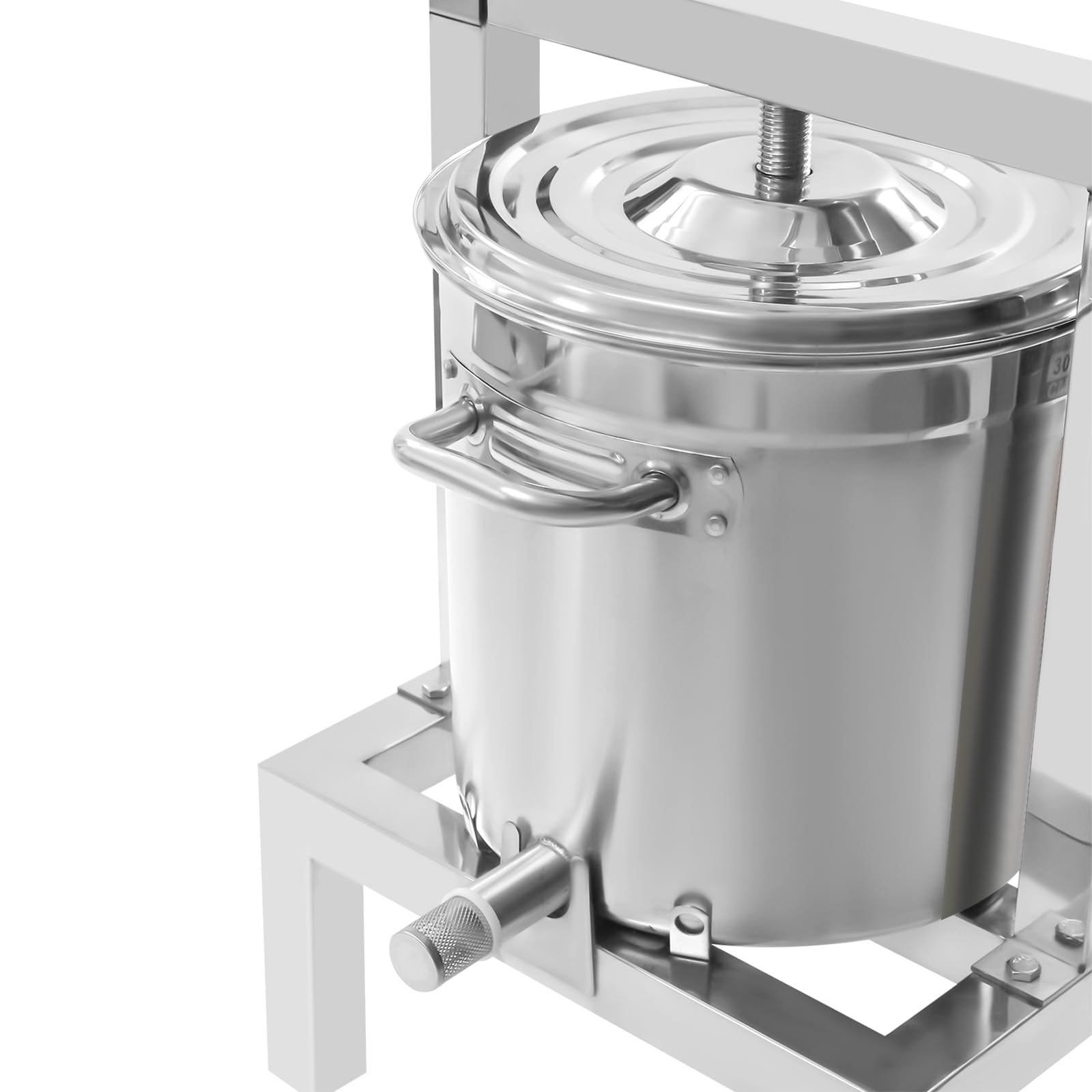 2.6 Gallon Stainless Steel Fruit Wine Press - Heavy Duty Manual Grape Crusher & Juice Extractor for Wine, Cider, Honey, Vegetables | Perfect for Home Brewing, Winemaking & Organic Juice Extraction