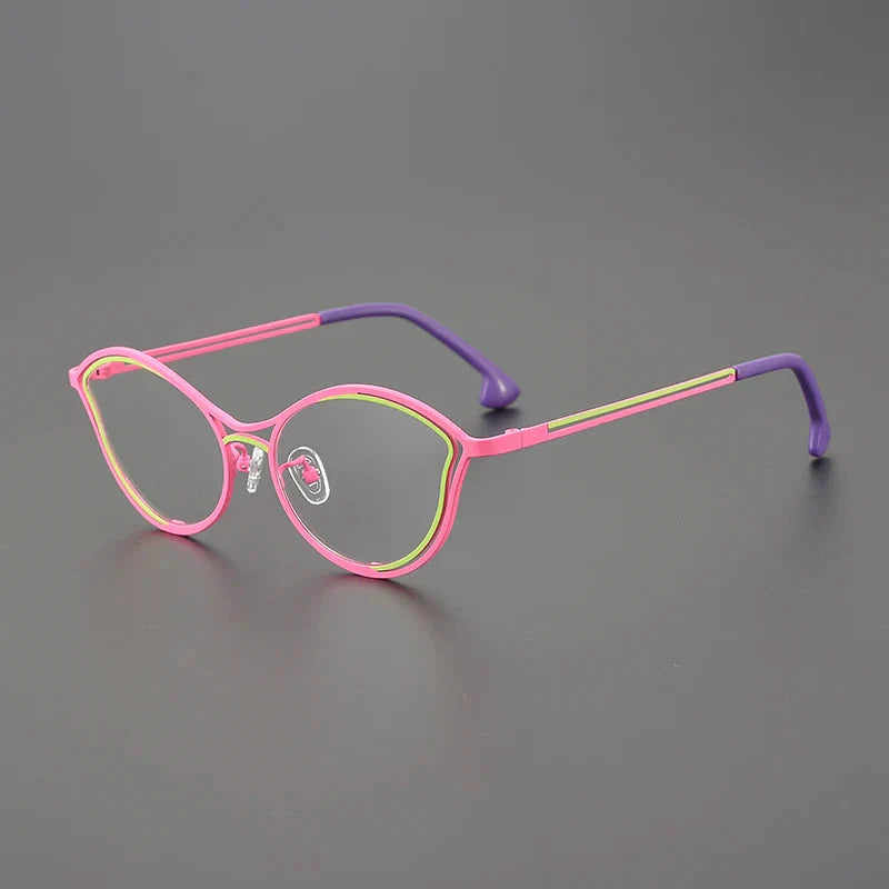 Jeanie Cat Eye Titanium Glasses Frame - Lightweight & Durable Women's Eyewear for Work, Reading & Fashion Accessories