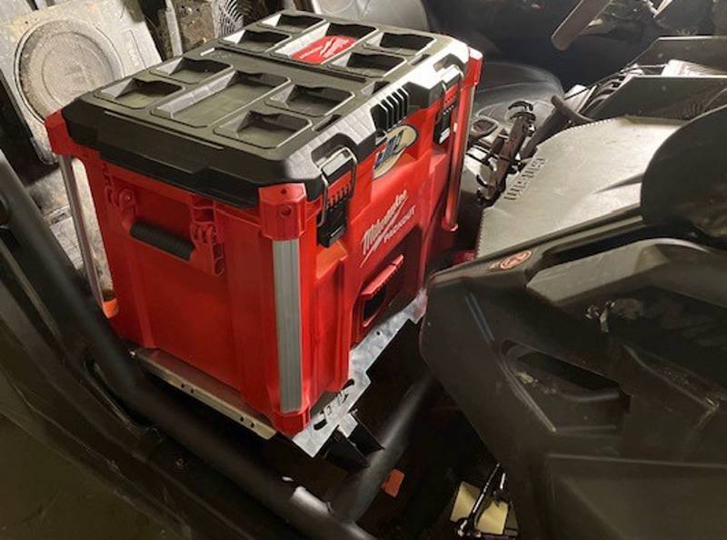Can Am X3 Milwaukee Pack Out Rack - Heavy Duty EMP 14710 Replacement for Passenger Seat | Perfect for Off-Road Storage & Tool Organization