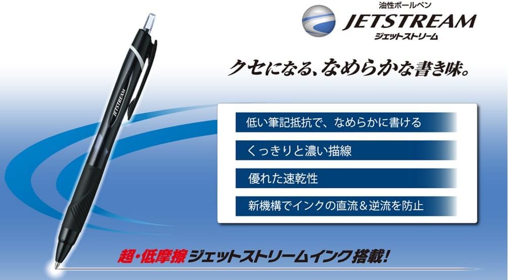 Mitsubishi SXN15007.13 Jet Stream 0.7mm Ballpoint Pens - 10 Pack Pink Ink, Smooth Writing for Office, School & Note Taking