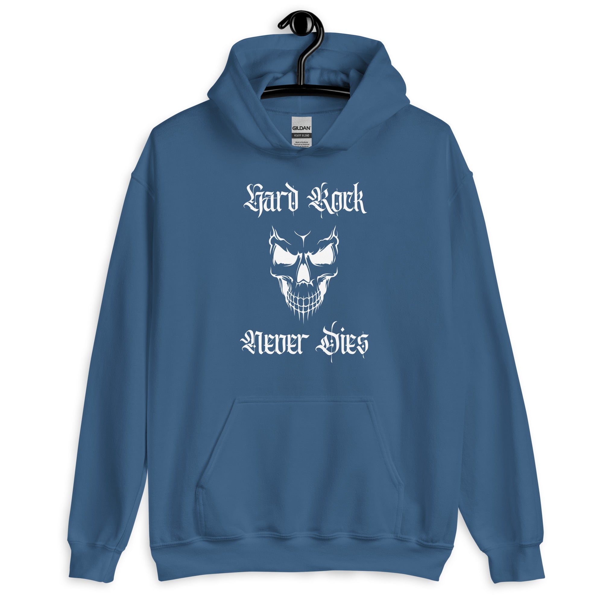 Hard Rock Never Dies Hoodie - Vintage Rock Music Sweatshirt for Men & Women | Perfect for Concerts, Gifts & Casual Wear