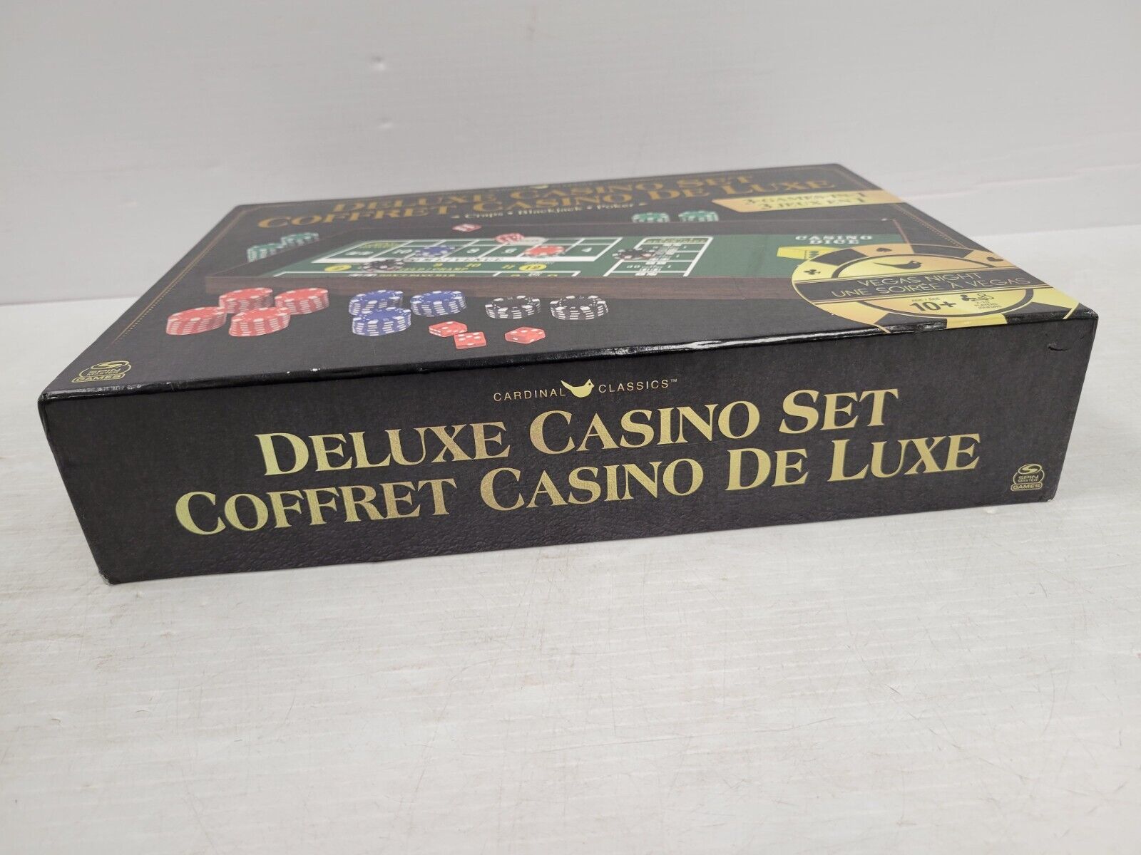 Cardinal Classics Deluxe Casino Set - 300 Piece Poker Chips with Cards, Dice & Dealer Button - Perfect for Casino Night, Poker Parties & Game Nights
