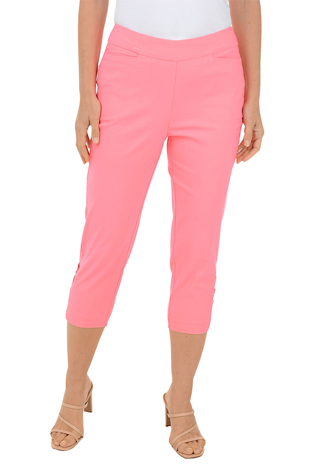 Stylish Lattice Crop Pants for Women - Trendy High-Waisted Summer Casual Pants with Breathable Lattice Design - Perfect for Yoga, Beach, Travel and Everyday Wear