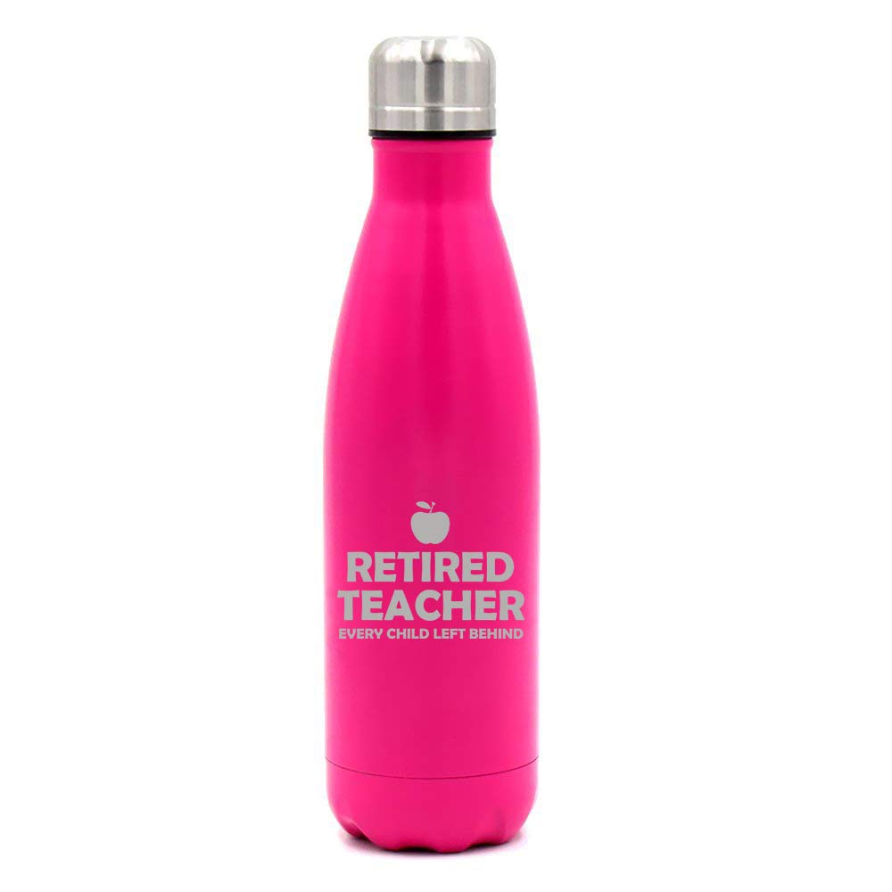 17 oz. Double Wall Vacuum Insulated Stainless Steel Water Bottle - Leakproof Travel Mug for Hot & Cold Drinks - Perfect Gift for Teachers, Students & Outdoor Enthusiasts - Ideal for Hiking, Camping, Office & School Use