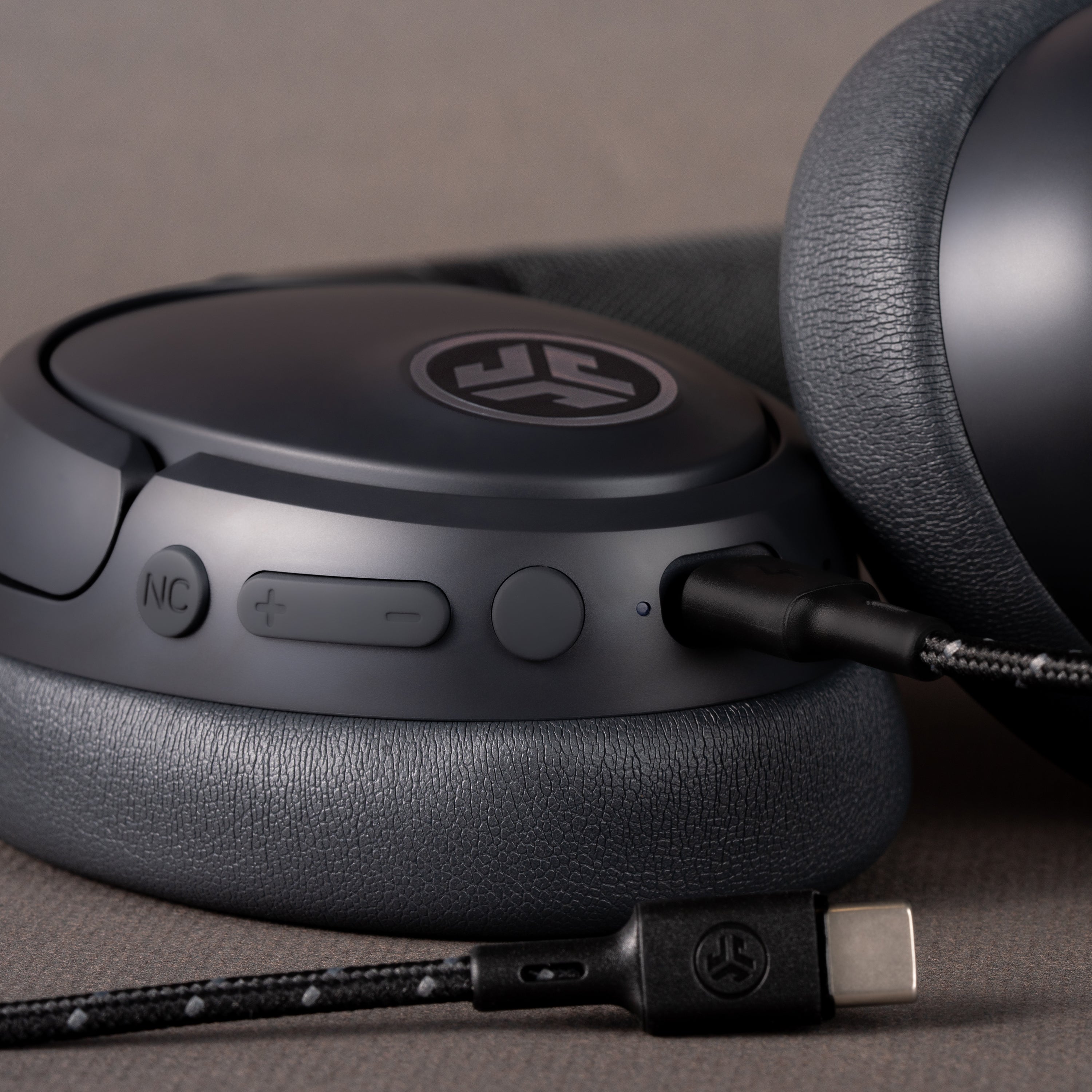 JBuds Lux ANC Wireless Headphones - Graphite | Active Noise Cancelling, Bluetooth 5.0, 30H Battery Life | Perfect for Travel, Workouts & Commuting