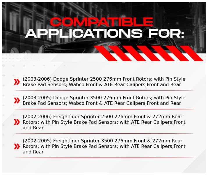 R1 Concepts Premium Front & Rear Brake Kit with Semi-Metallic Pads and Rotors - CEB.35134.03 | High-Performance Braking System for Sedans, SUVs & Trucks | Smooth Stops in All Weather Conditions