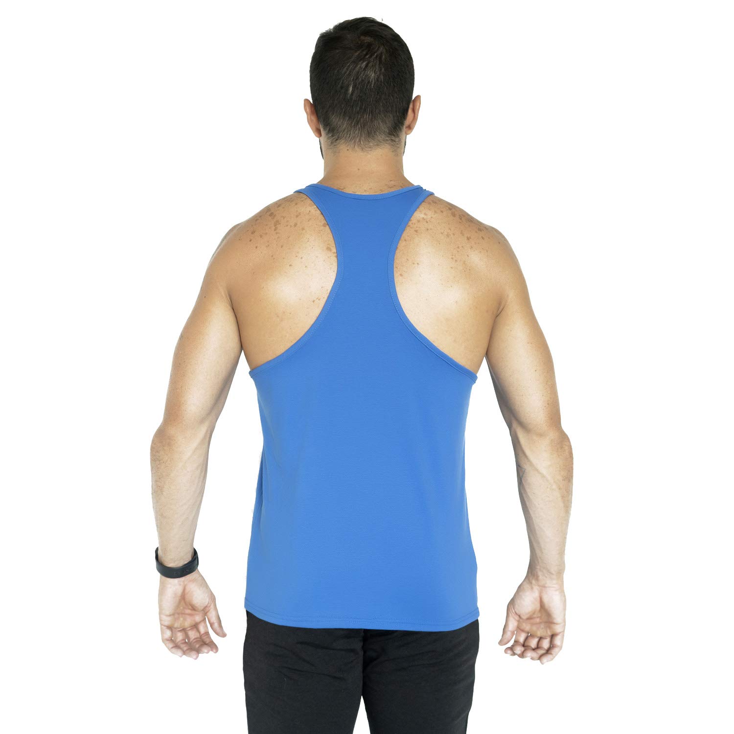 Gym Rabbit Bodybuilding Stringer Gym Singlets for Men - Weight-Training Racerback Tank Top (Blue, X-Large) - Perfect for Powerlifting, CrossFit & Muscle Training Workouts