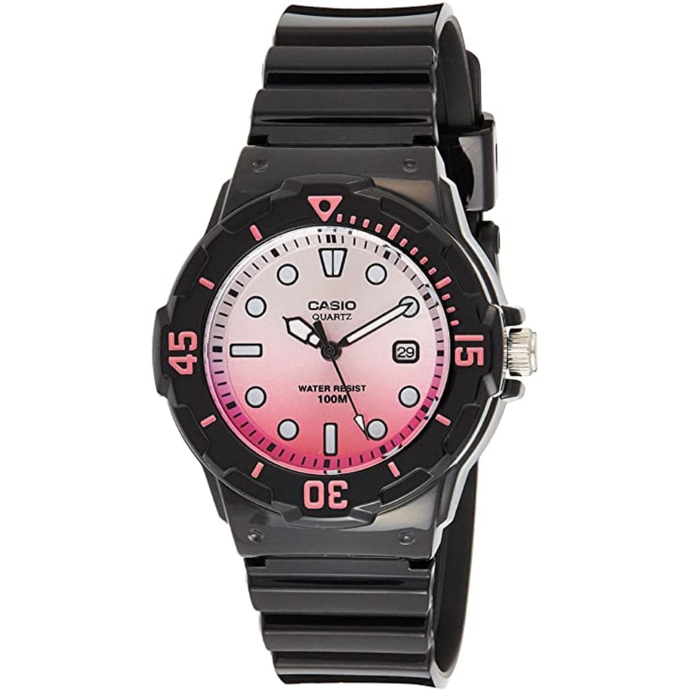 CASIO LRW-200H-4EVDR Analog Black Resin Strap Watch for Women - Waterproof, Durable & Stylish for Everyday Wear, Work & Outdoor Activities