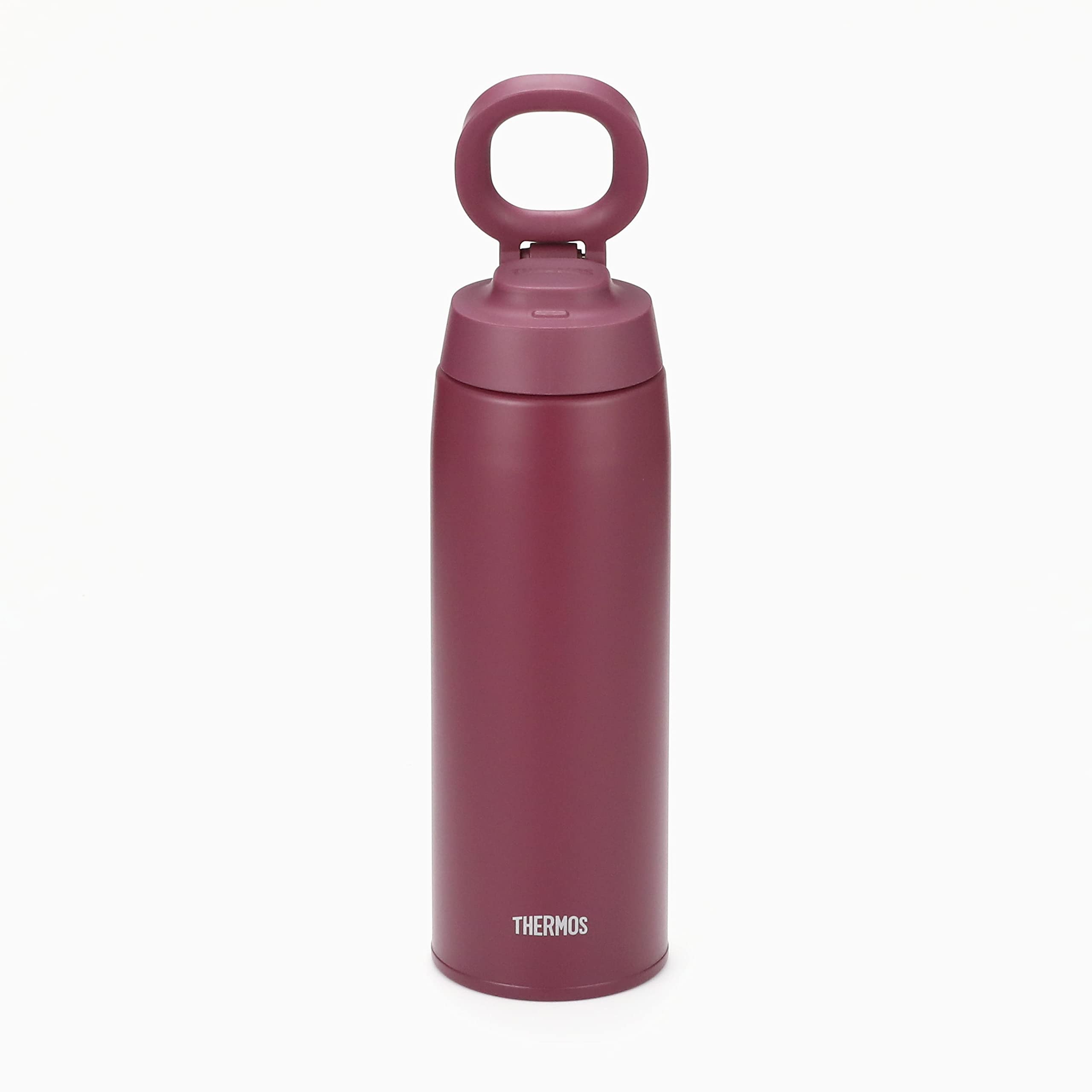 Thermos JOO-750 PL 25.5 oz (750ml) Vacuum Insulated Stainless Steel Travel Mug with Carry Loop - Keeps Drinks Hot/Cold for Hours - Perfect for Office, Commuting & Outdoor Activities (Purple)