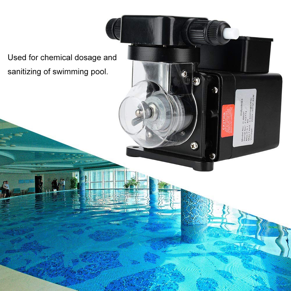 Automatic Pool Chemical Dosing Pump for Safe Swimming Pool Sanitization - Ideal for Inground & Above Ground Pools, Spas, and Hot Tubs