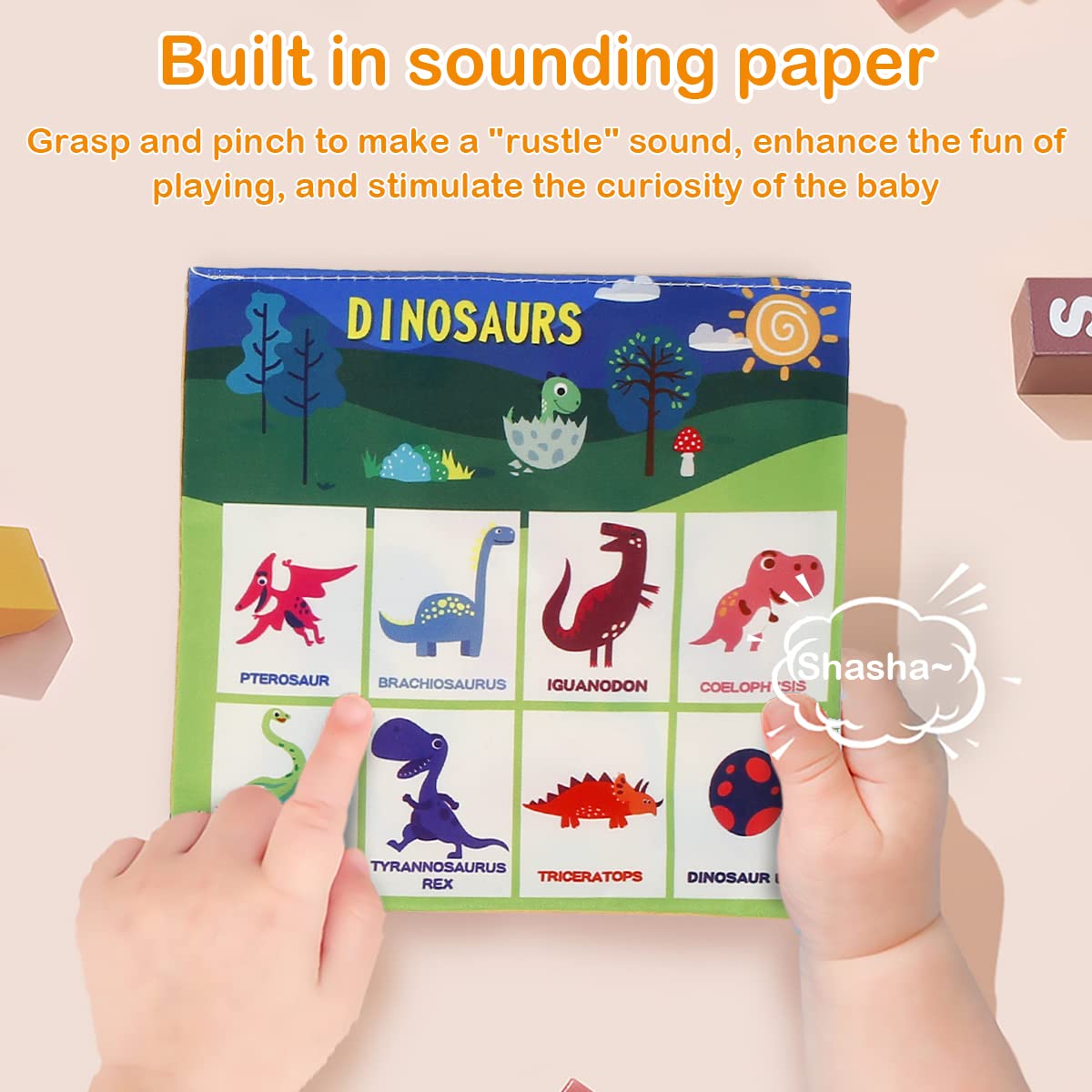**Montessori Baby Tissue Box Toy - Sensory Crinkle & High Contrast Learning Toy for Newborns 6-12 Months | Educational Infant Toy for Early Development, Stocking Stuffer Gift (Great for Tummy Time & Playtime)**